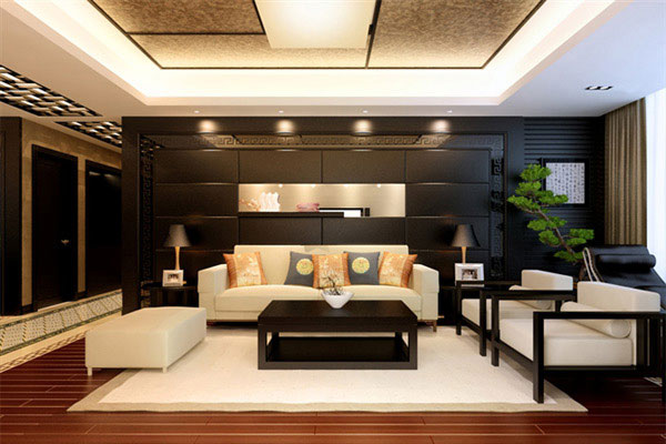 Mẫu 8: Bố trí nội thất phòng khách với vật liệu gỗ làm chủ đạo mang lại sự sang trọng bật nhất